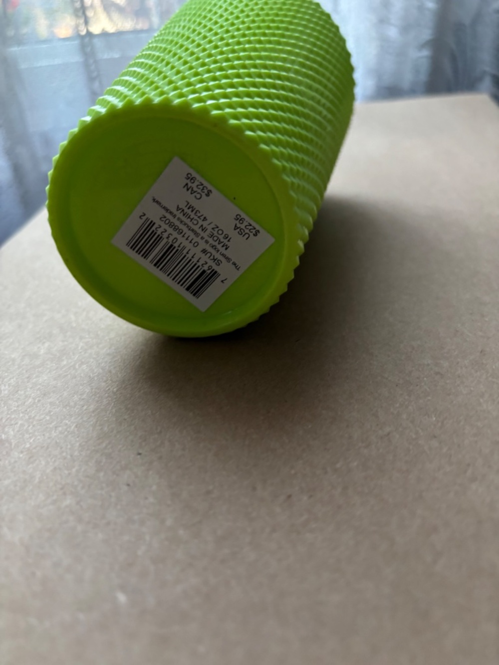 NWT Starbucks 30th Anniversary Frappuccino Studded Cold Cup Tumbler 16oz Lime Gr - Picture 6 of 6